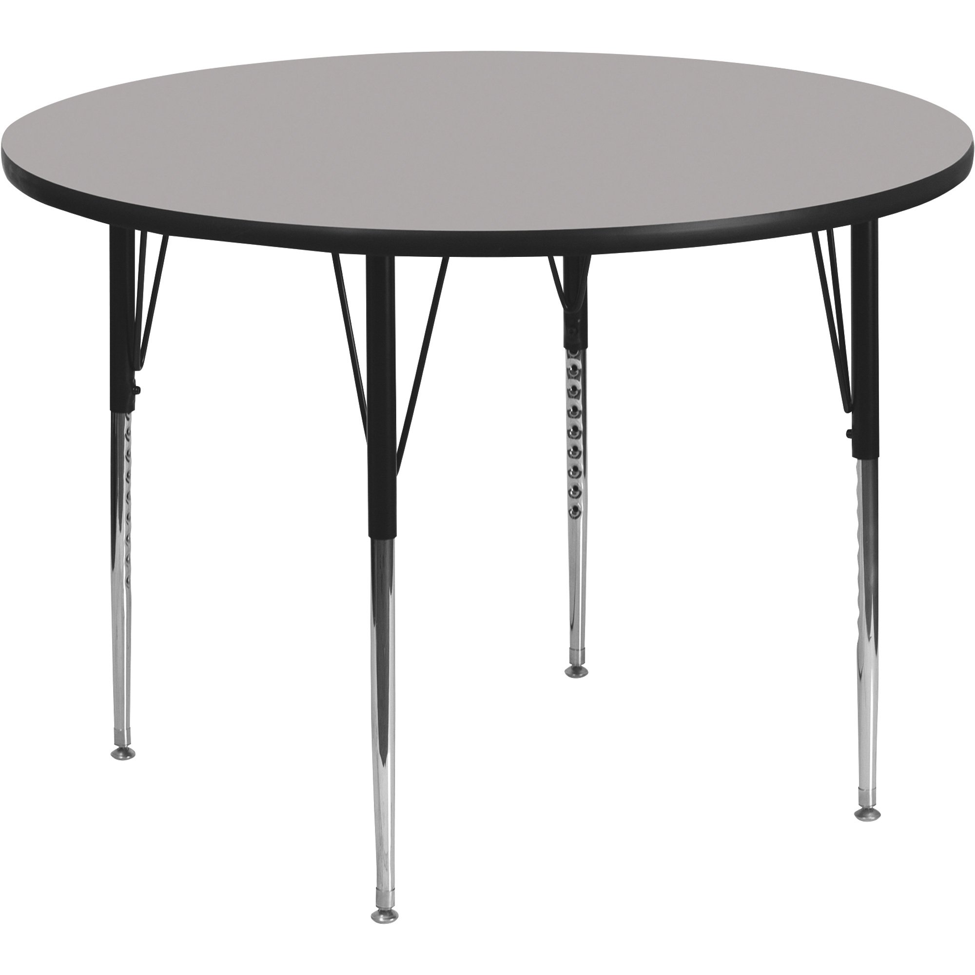 Flash Furniture HP Laminate Round Activity Table with Height Adjustable Legs — 48in.